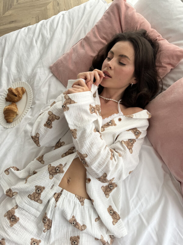 Teddy Bear Print Pyjama Set