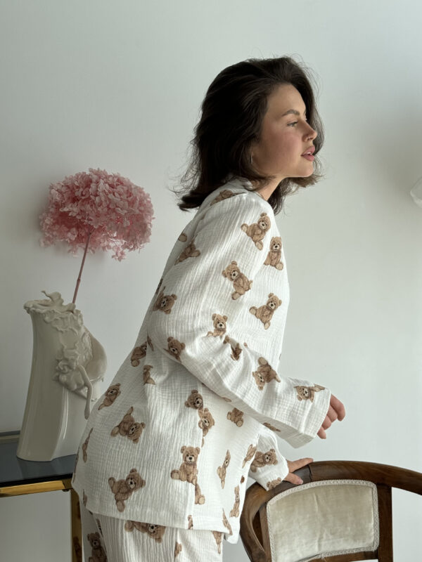 Teddy Bear Print Pyjama Set