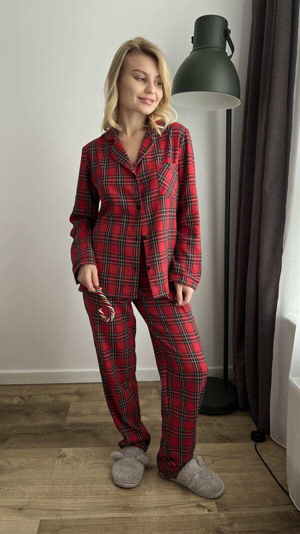 Women’s Red Tartan Pyjama Set