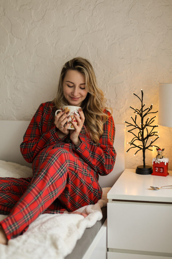 Women’s Red Tartan Pyjama Set