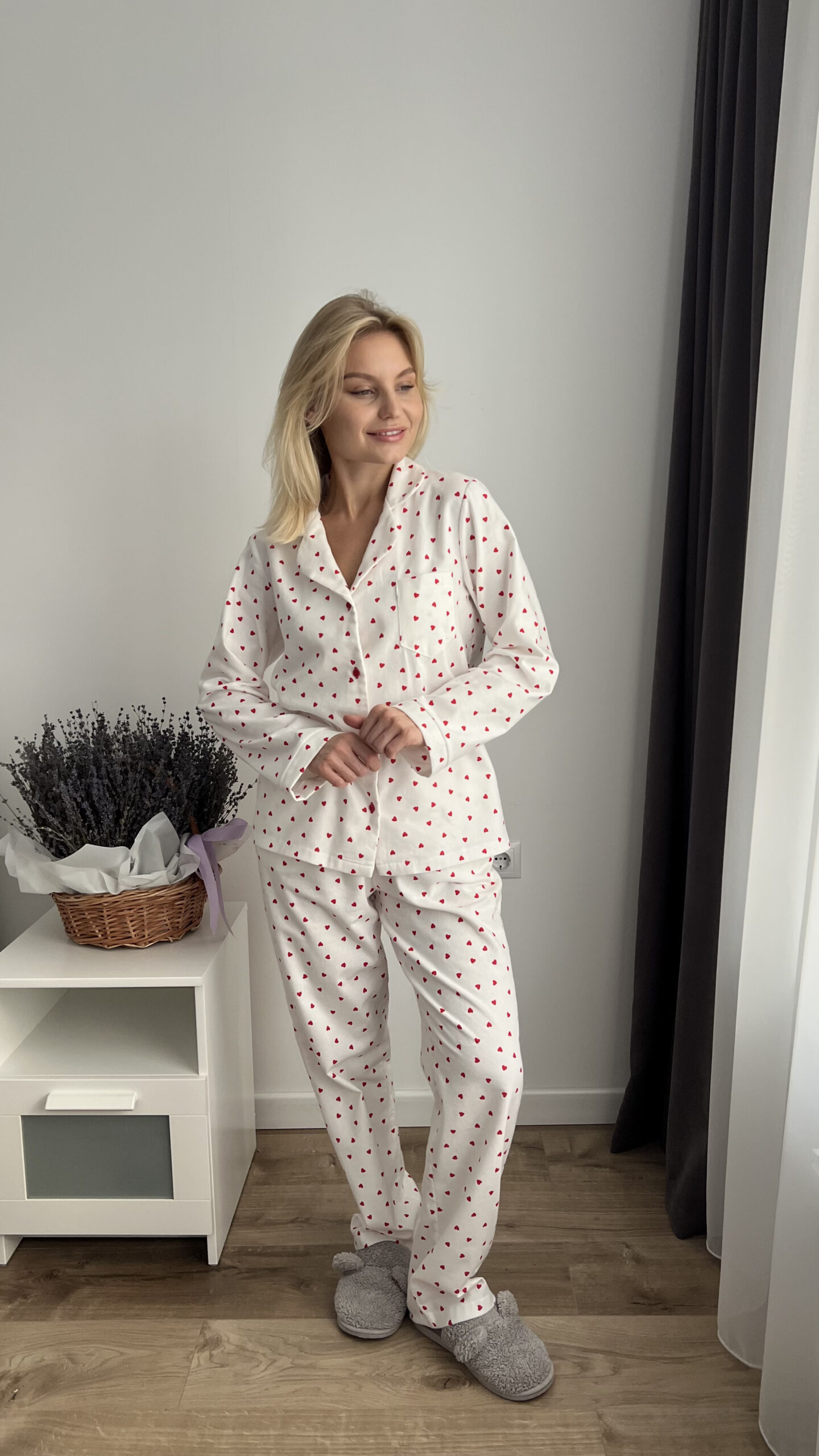 Red Hearts Pyjama Set
