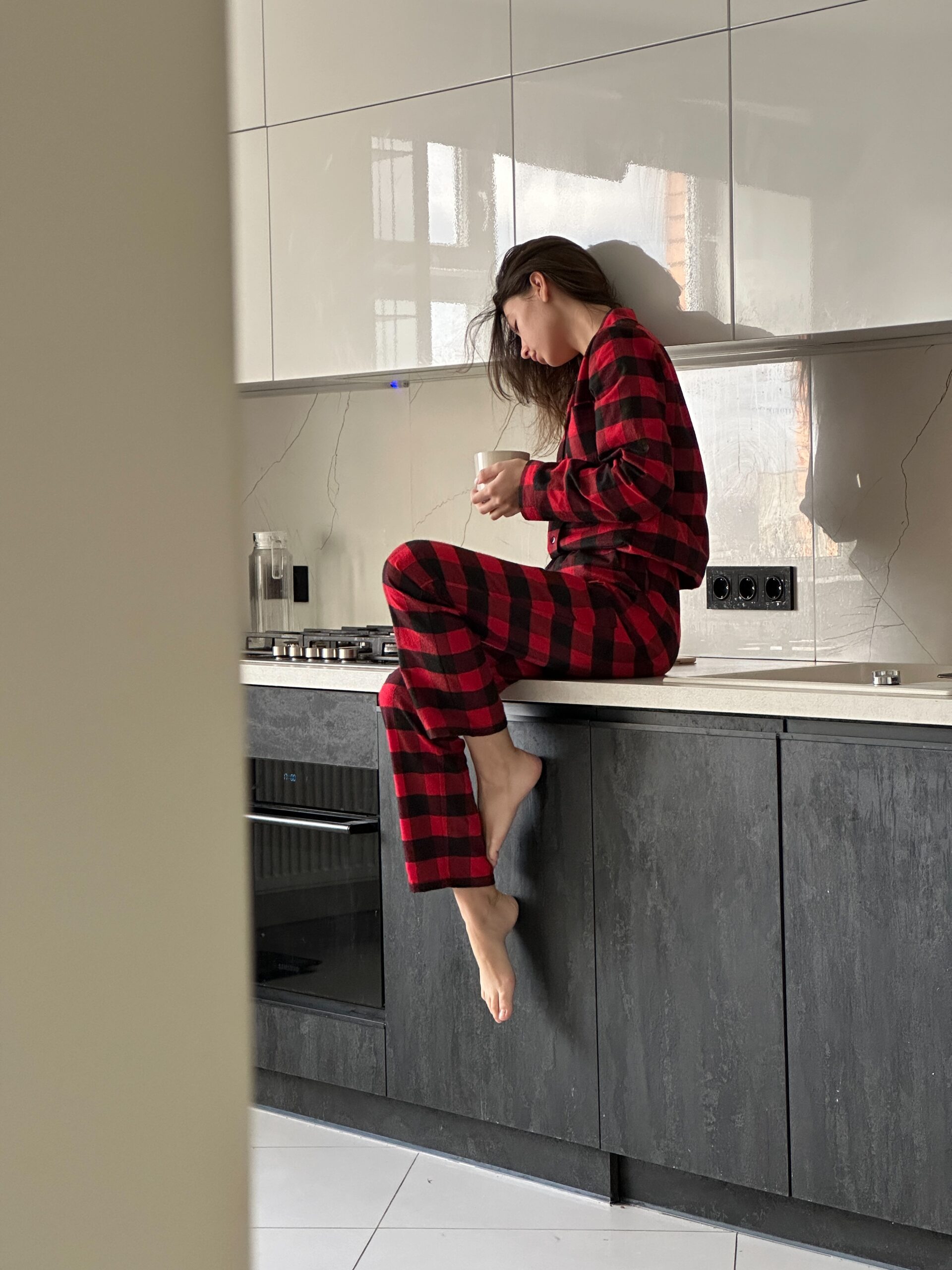 Red Check Women’s Pyjama Set