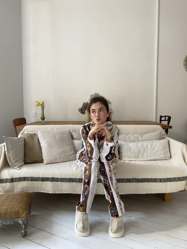 Ethnic Pattern Pyjama Set