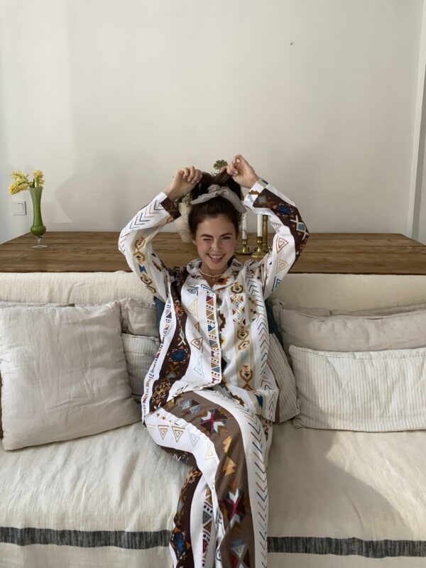 Ethnic Pattern Pyjama Set
