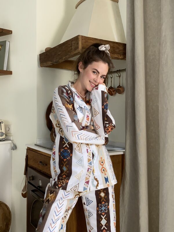Ethnic Pattern Pyjama Set