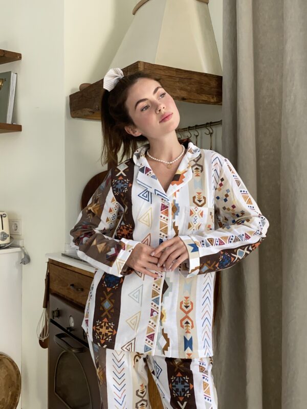 Ethnic Pattern Pyjama Set