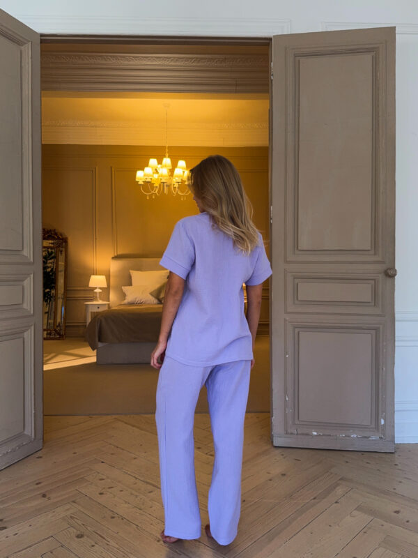 Light Blue Muslin Pyjama Set