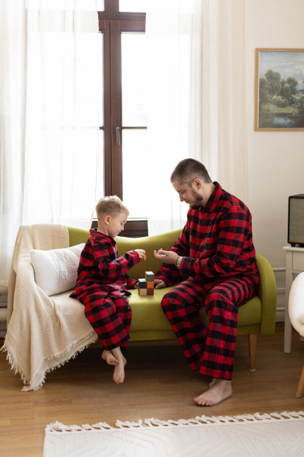 Red Check Kids’ Pyjama Set