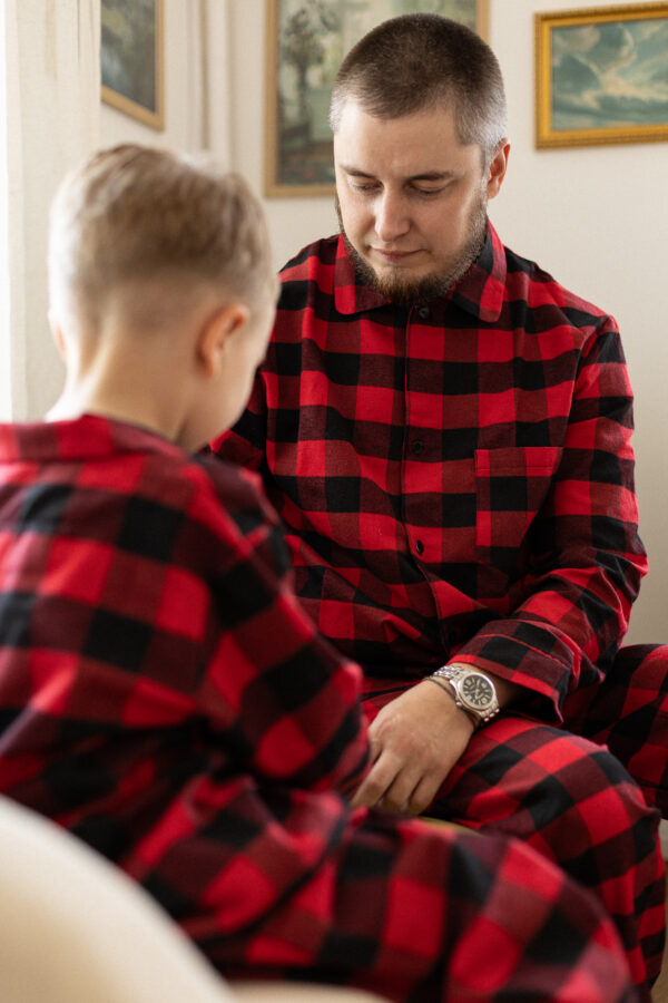 Red Check Men’s Pyjama Set