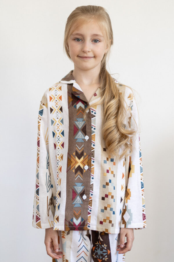 Ethnic Pattern Kids’ Pyjama Set