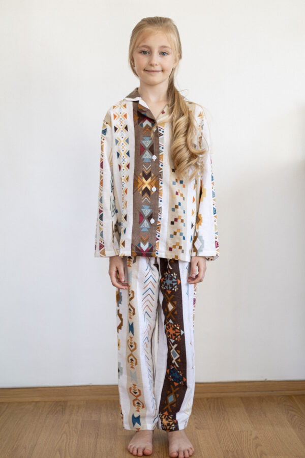 Ethnic Pattern Kids’ Pyjama Set